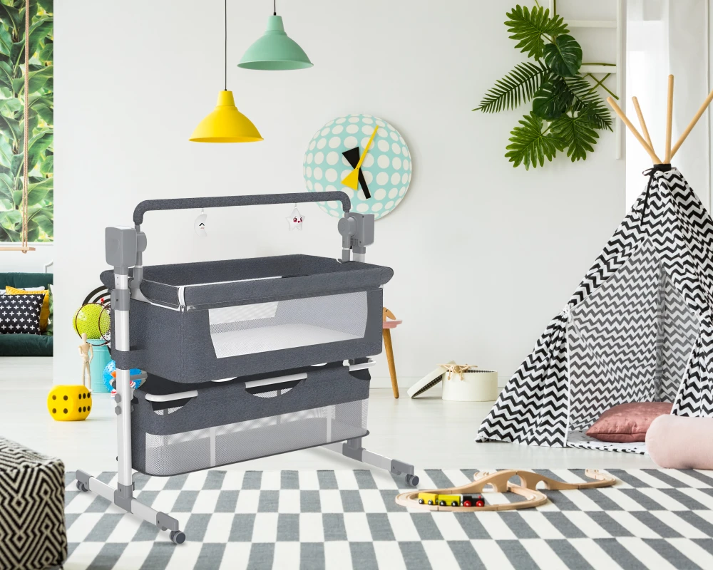 multifunctional convertible crib rocking foldable bassinet