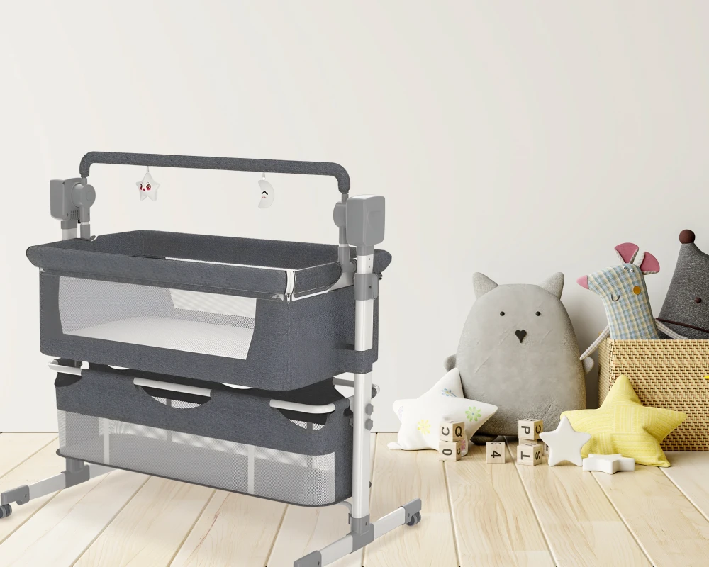 multifunctional convertible crib rocking foldable bassinet
